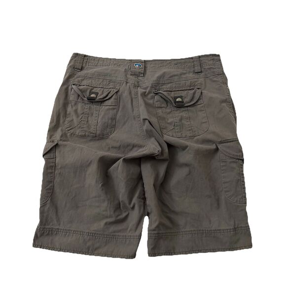 Kuhl Vintage Patina Dye Shorts Womens 10 Gray Cargo Hiking 12” Inseam Outdoors - Picture 7 of 10